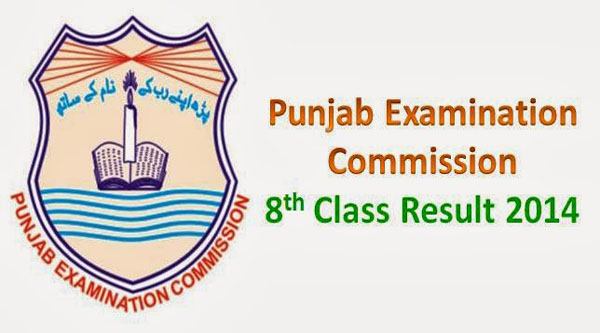 PEC 8th Class Result 2014