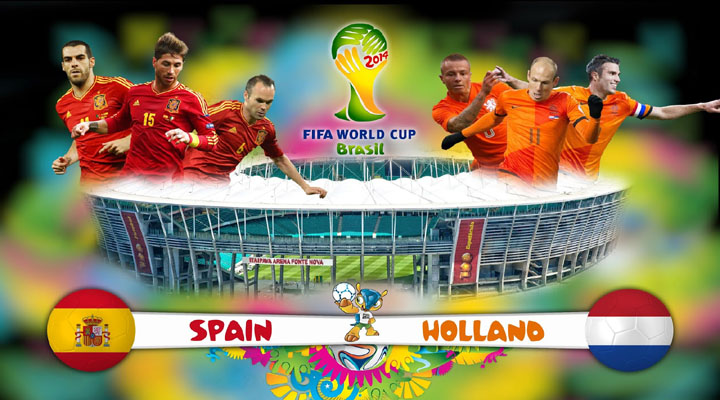 Spain vs Netherlands World Cup 2014 Match