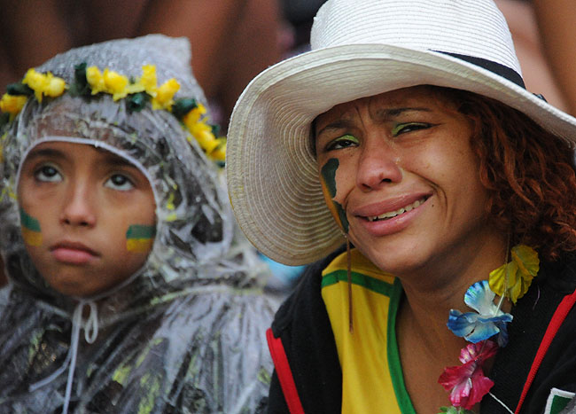 . . . it was sheer misery and tears for the home fans, who could not hold back their emotions