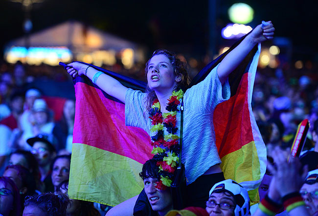 While it was joy for the German fans . . .