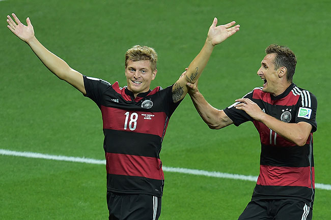 With the goals flowing in from one end, midfielder Toni Kroos had the luxury to score twice in a miserable night for hosts Brazil