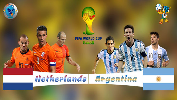 Netherlands vs Argentina World Cup 2014 Semi Final Match