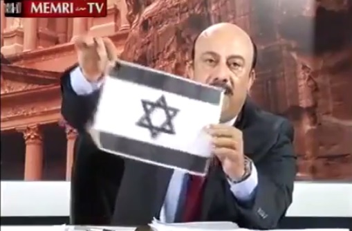 Jordanian Tv Host Burns Israeli Flag Live