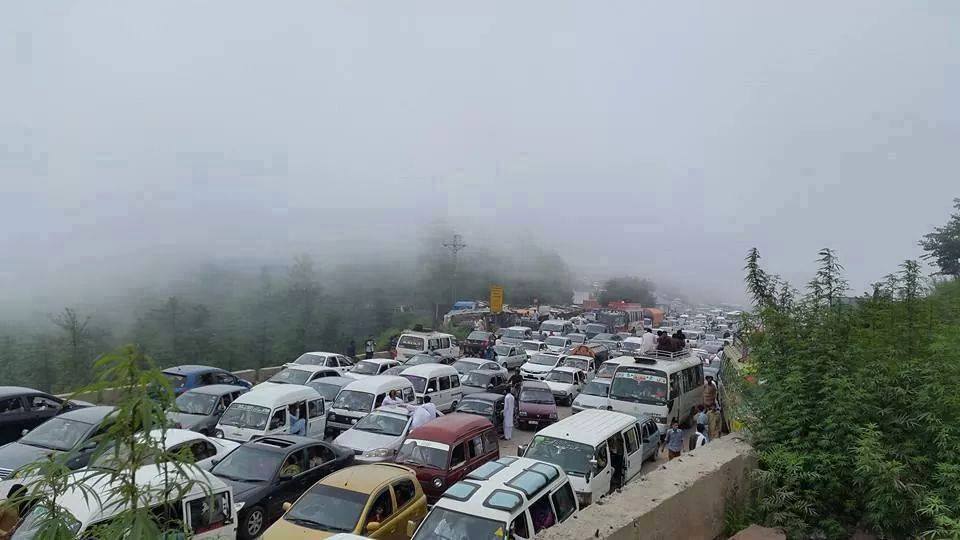 Traffic Jam in Murree