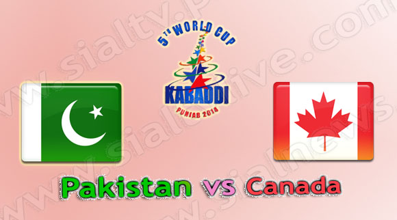 Pakistan vs Canada Kabaddi World Cup 2014 Match