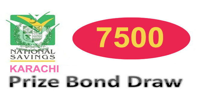 Prize Bond Draw Rs. 7500 Karachi