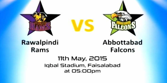 Rawalpindi Rams vs Abbottabad Falcons Haier Cup 2015 Match Live