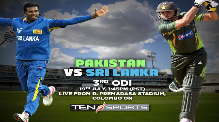 Pakistan vs Sri Lanka 3rd ODI Match Live