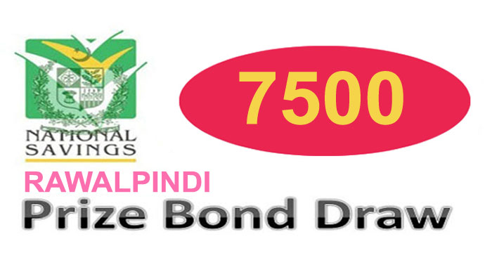 Prize Bond Draw Rs. 7500 Rawalpindi