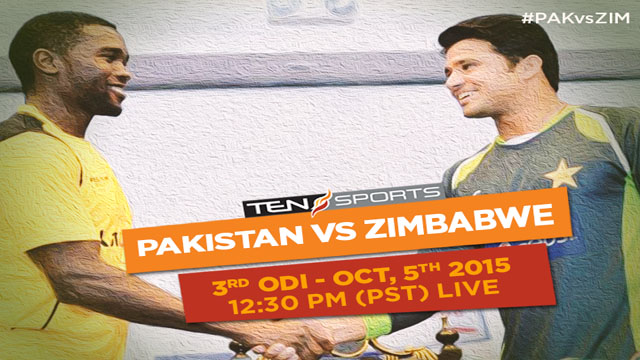 Pak vs Zim 3rd Odi