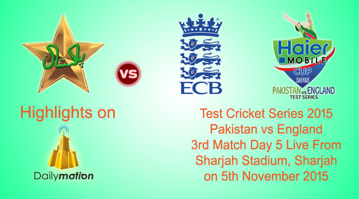 Pakistan vs Enland 3rd Test Match Day 5