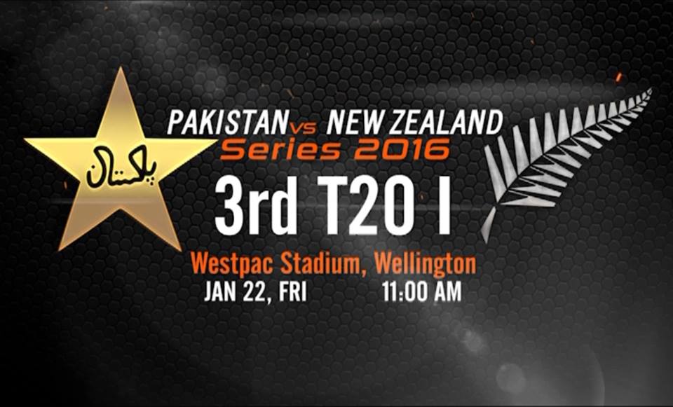 Pakistan vs New Zealand 3rd T20 Match