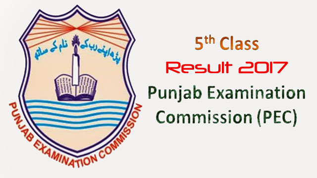 PEC 5th Class Result 2017