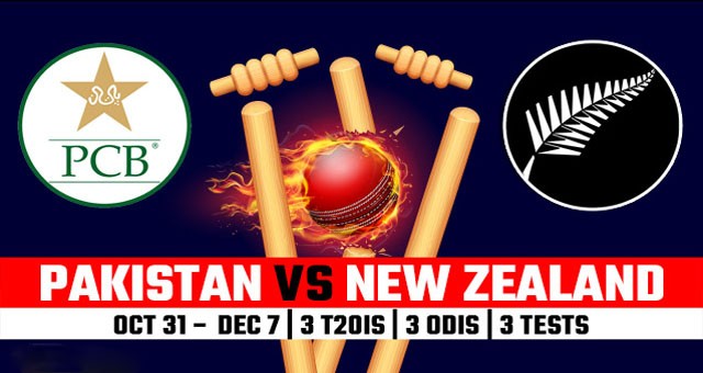 Pakistan vs New Zealand Cricket Series 2018 UAE