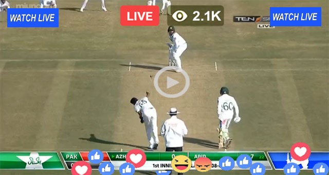 PAK Test Live Batting SL
