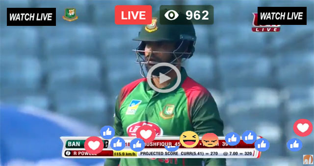 BAN vs WI 1st ODI live