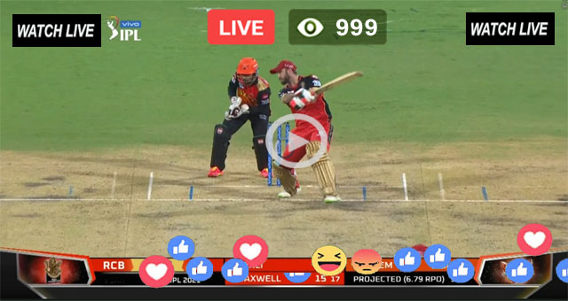 RCB Batting Maxwell Live