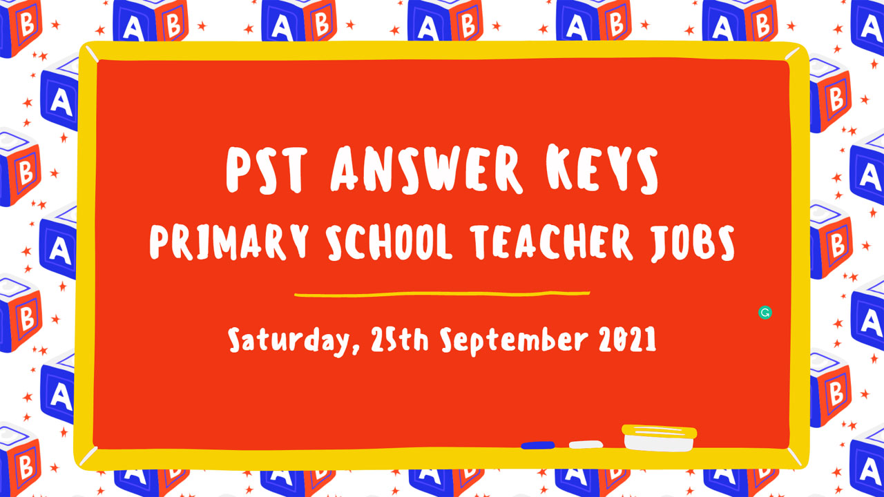 PST Answer Keys IBA STS 25 September 2021 Download Online