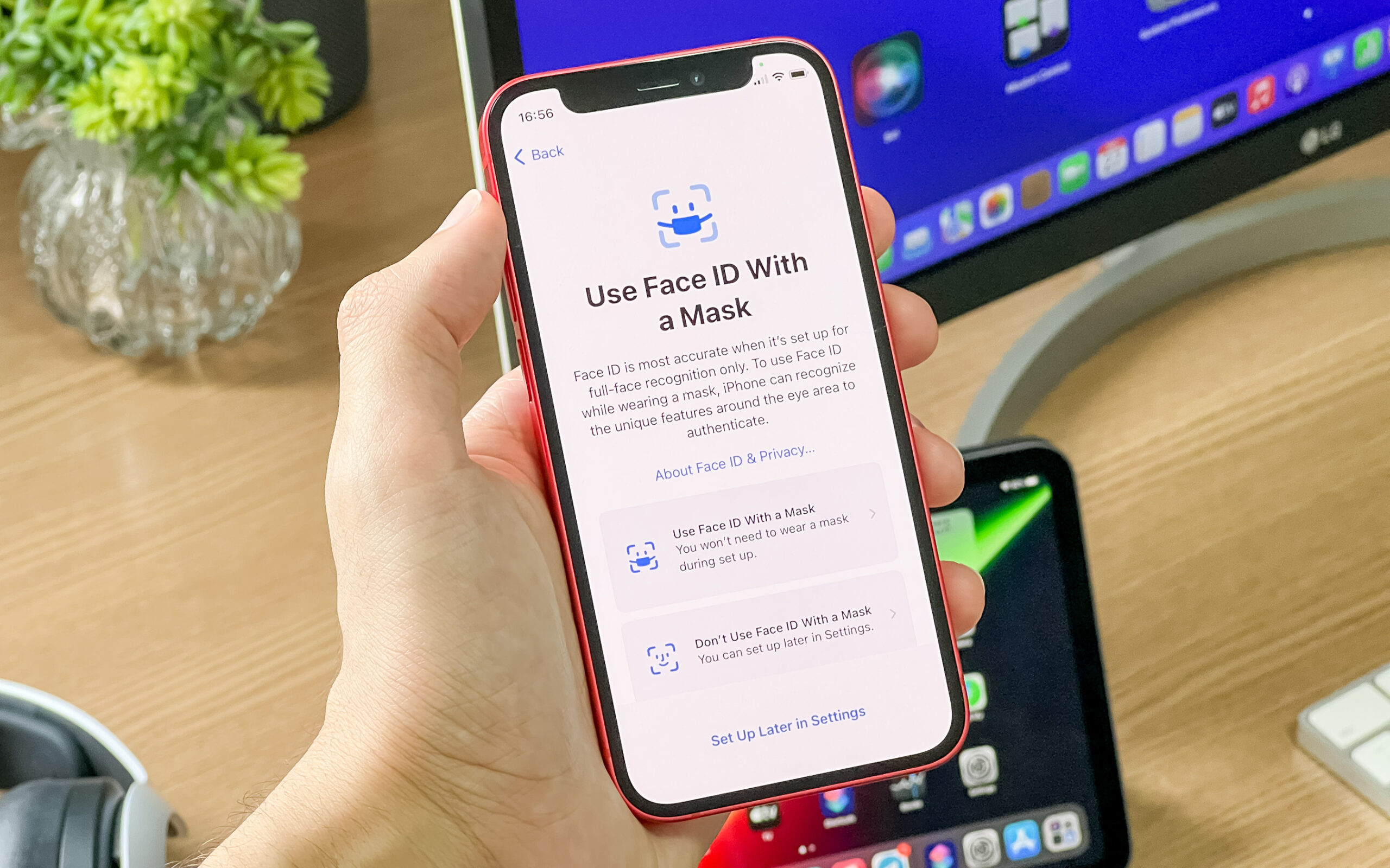 How to use Face ID with a mask in iOS 15.4