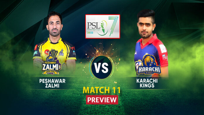 Karachi Kings vs Peshawar Zalmi 11th preview Karachi Kings vs Peshawar Zalmi 11th preview