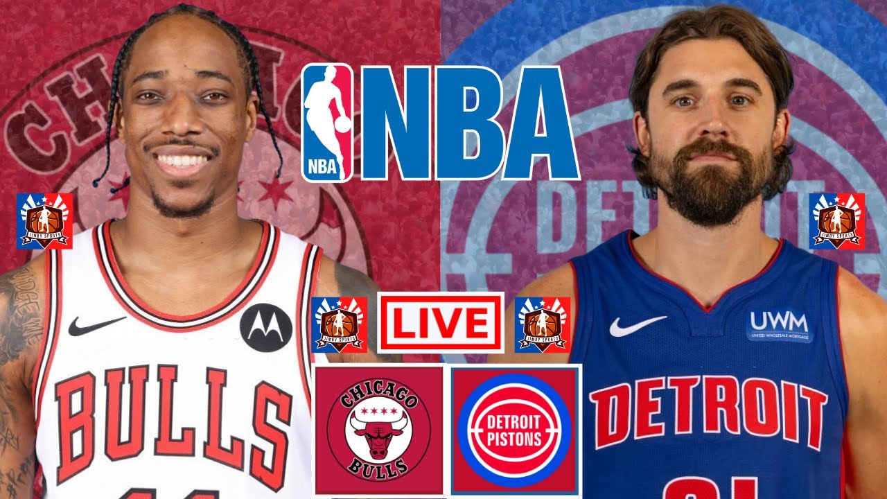BULLS vs PISTONS Live Today