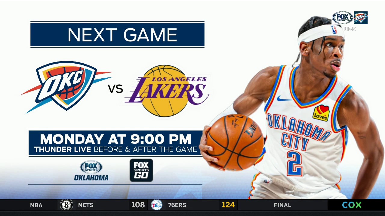 LAKERS vs THUNDER Live Today