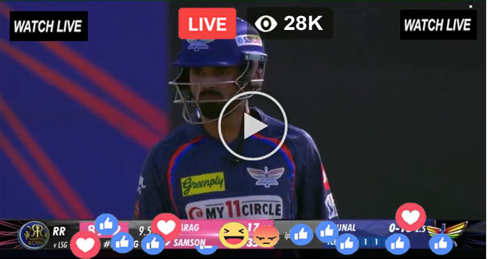 IPL Live Online Today – RR vs LSG Live Streaming Free – Star Sports HD Live Match – Rajasthan Royals vs Lucknow Super Giants Live 4th Match Online