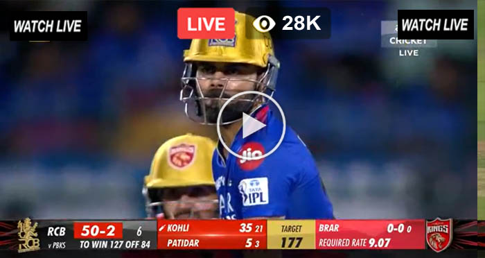 IPL Live Today Online – RCB vs PBKS Live Streaming Free – Star Sports HD Live Match – Royal Challengers Bengaluru vs Punjab Kings Live 6th Match Online
