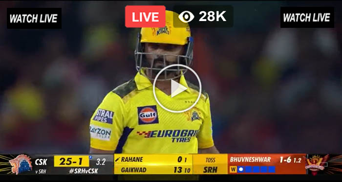IPL 2024 Live Online – CSK vs SRH Live Streaming Free – Star Sports HD Live Match – Sunrisers Hyderabad vs Chennai Super Kings Live 18th Match Online