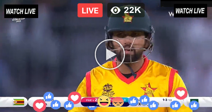 Live Cricket Online - PAK vs ZIM Live Match Online - ICC T20 World Cup Live 2022 - Pakistan vs Zimbabwe World-Cup - Live Cricket Match Today