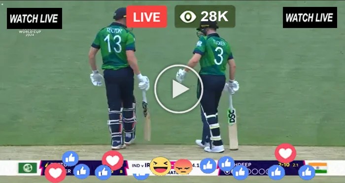 T20 World Cup 2024 Live Today – IND vs IRE Live Streaming Free – PTV Sports HD Live Match – Ireland vs India Live – T20 World Cup 2024 8th Match Today Online