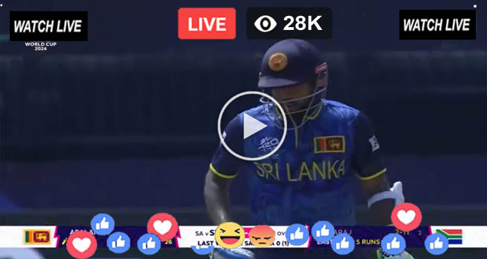 T20 World Cup 2024 Live Today – SL vs RSA Live Streaming Free – PTV Sports HD Live Match – Sri Lanka vs South Africa Live – T20 World Cup 2024 4th Match Today Online