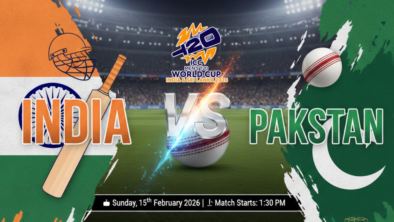 Pakistan vs India T20 World Cup 2026 Match Live on TV