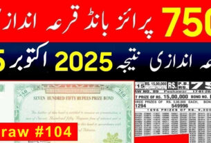 750 Prize Bond Draw Result Today 15 October 2025 Muzaffarabad