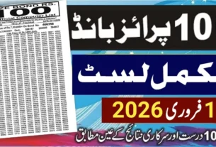 100 Prize Bond Draw Result Today 16 February 2026 Karachi