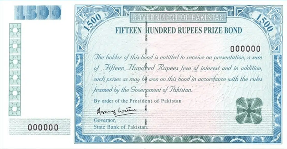 1500 Prize Bond