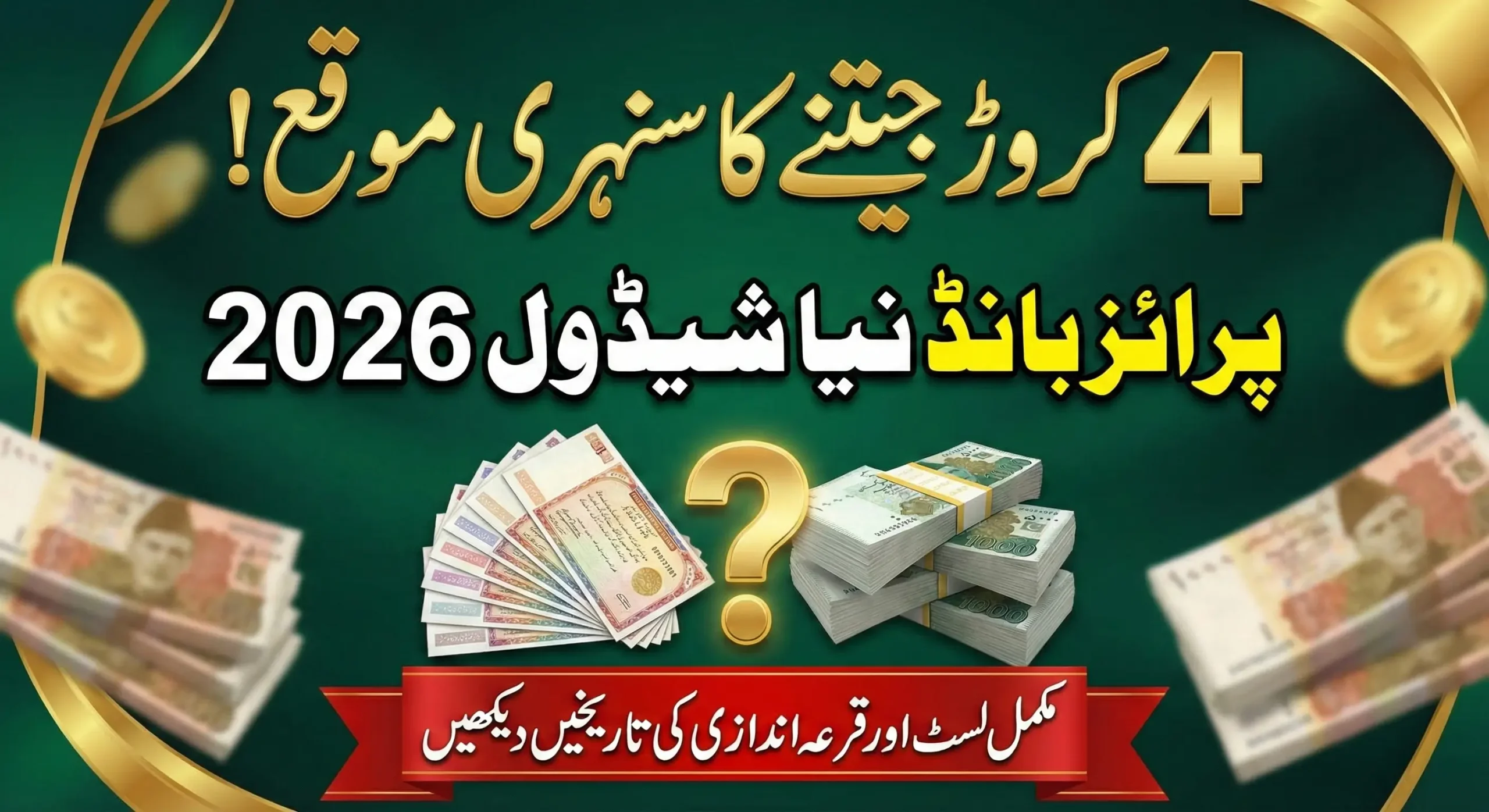 Prize Bond Draw Schedule 2026 Complete List